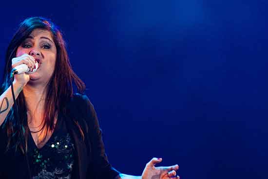 A cantora Pitty durante show no palco Mundo neste domingo (2), ltimo dia do Rock in Rio 2011