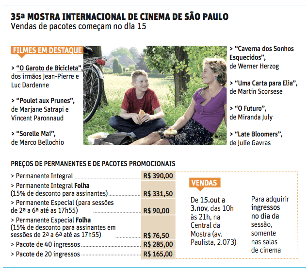 35 Mostra internacional de cinema de São Paulo