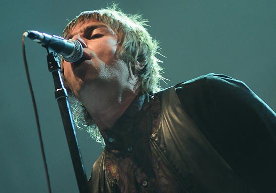 Liam Gallagher durante show do Beady Eye no festival Planeta Terra, em São Paulo, em 2011