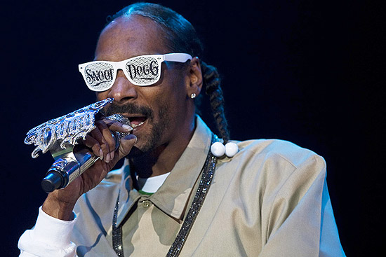 O rapper Snoop Dogg em show no festival SWU, em Paulínia, no ano passado
