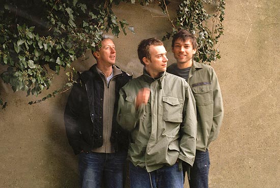 Os integrantes da banda inglesa Blur