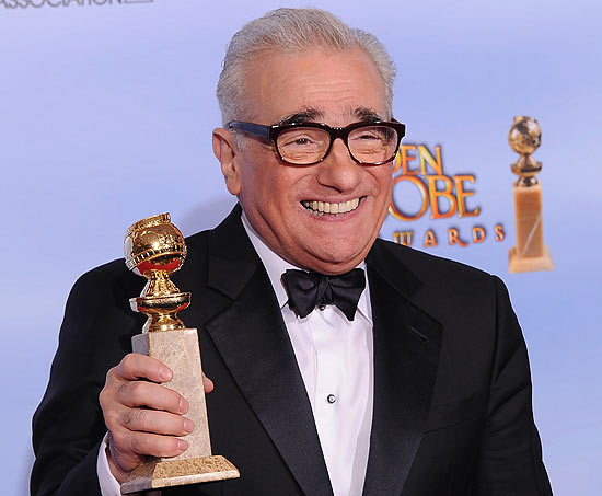 Martin Scorsese durante premiao do Globo de Ouro, em janeiro de 2012