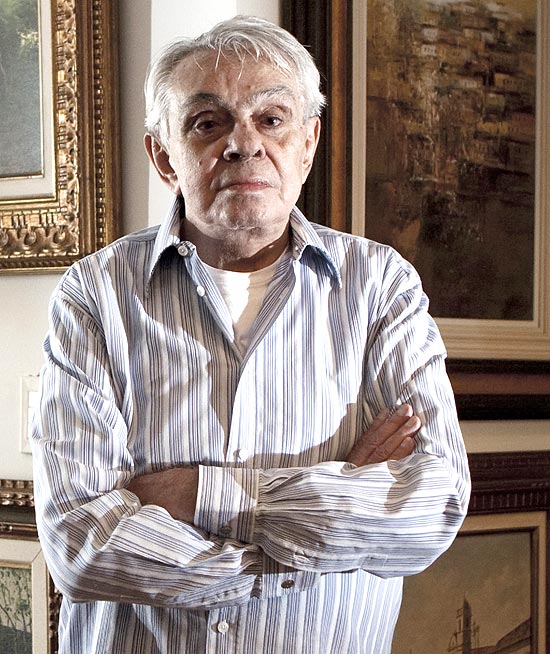 Retrato do humorista Chico Anysio em sua residencia, em São Paulo, em junho de 2008