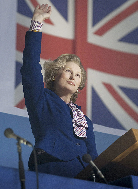 Meryl Streep, vencedora do Oscar de melhor atriz, interpreta Margaret Thatcher em "A Dama de Ferro"