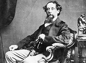 O escritor britânico Charles Dickens