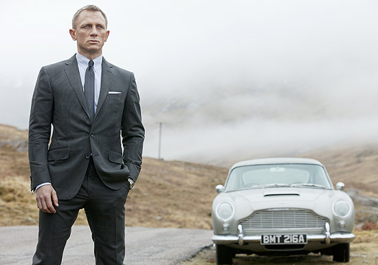 Daniel Craig nas filmagens de &quot;007 - Skyfall&quot;