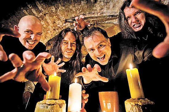 Integrantes da banda de heavy metal Blind Guardian