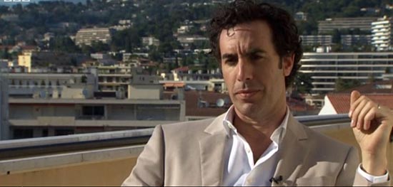 Criador de 'Borat' d rara entrevista de 'cara limpa'  TV; Sacha Baron Cohen 