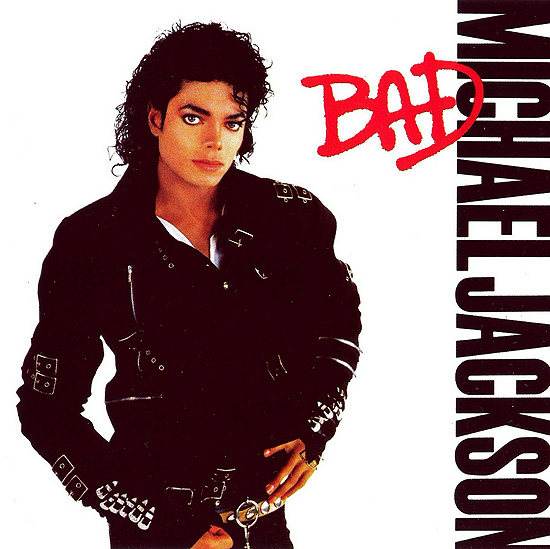 Capa do disco "Bad", de Michael Jackson, que completa 25 anos