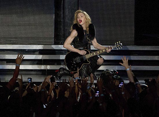 Diva pop Madonna (foto) faz divulga seu disco "MDNA em 4 e 5 de dezembro no Morumbi