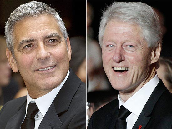 George Clooney e Bill Clinton