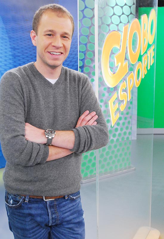 Tiago Leifert, apresentador do Globo Esporte, da Rede Globo