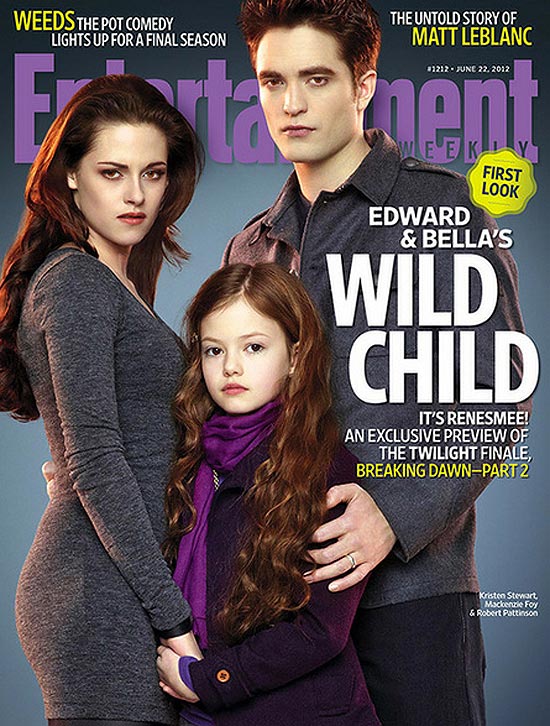 Capa da revista "Entertainment Weekly" mostra a filha de Bella e Edward