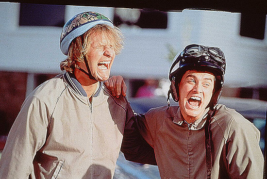 Os atores Jeff Daniels e Jim Carrey em cena do filme 'Debi e Lide