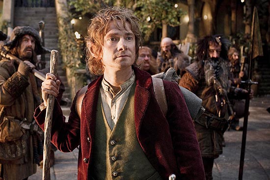 Martin Freeman como Bilbo em &quot;O Hobbit&quot;, de Peter Jackson