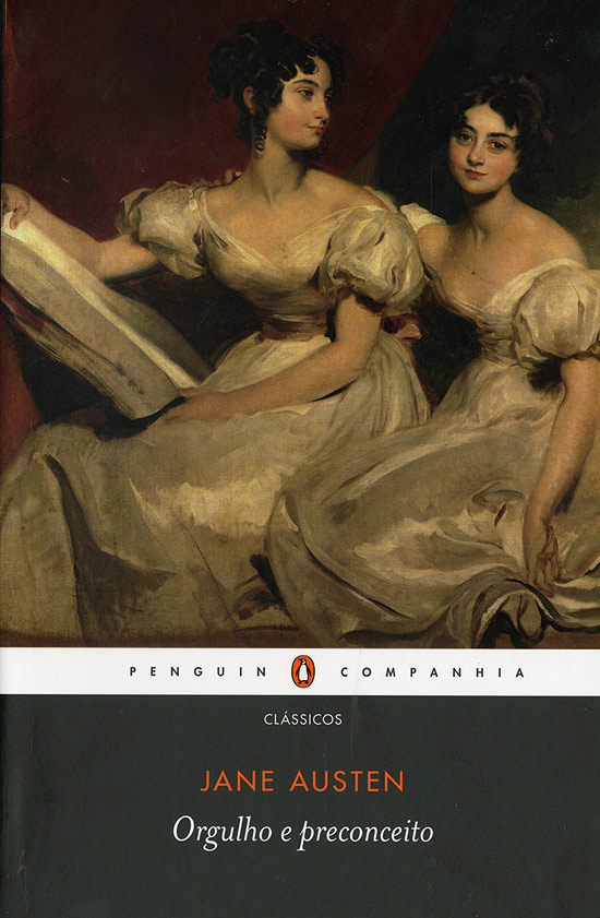 Capa do livro "Orgulho e Preconceito", de Jane Austen, lançado pela Companhia das Letras no Brasil