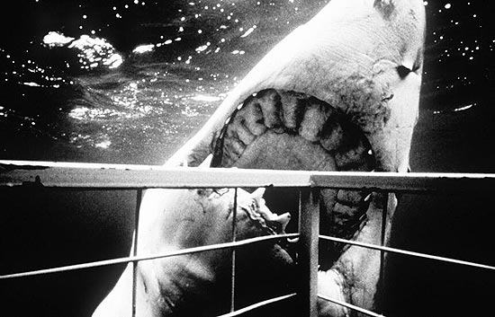 Cena do filme "Tubaro", de Steven Spielberg