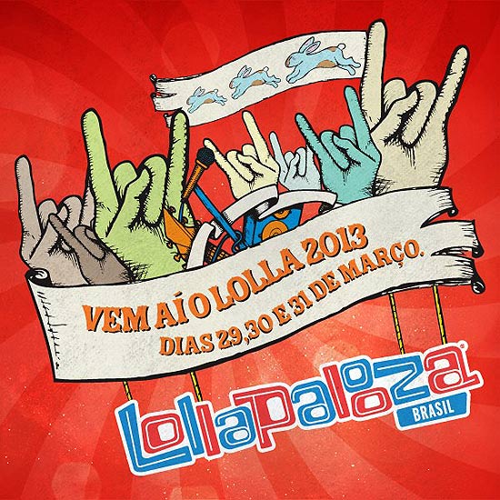 Cartaz da próxima edição do Lollapalooza Brasil 