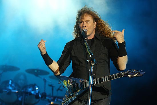 Dave Mustaine (foto), líder do Megadeth, atração de quarta (6) no Via Funchal (zona sul de SP)