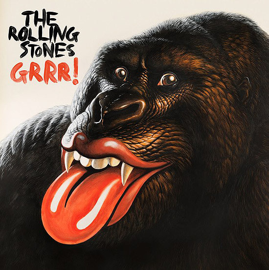 Capa da coletnea "Grrr!", dos Rolling Stones
