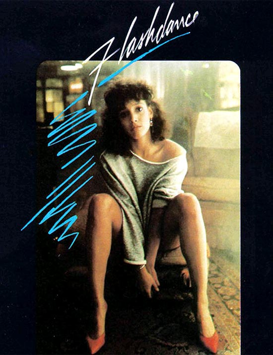 Flashdance - Cartaz do filme original, de 1983