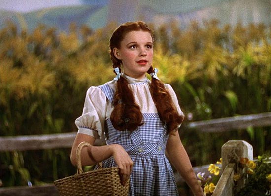 Atriz Judy Garland em cene de "O Mágico de Oz" (1939), longa que será exibido com trilha de The Dark Side of the Moon