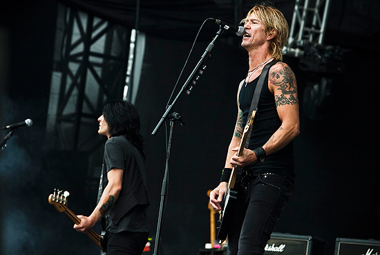 Show da banda Duff McKagan's Loaded, no palco Consciência, no festival SWU em Paulinia