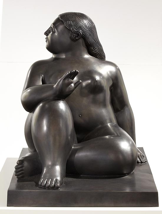 "Mulher Sentada 3", obra de Fernando Botero