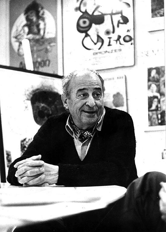 O pintor Caryb em foto de 1973