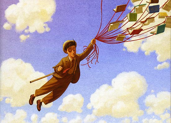 O personagem Modesto Mximo, de William Joyce, em ilustrao do livro "Os Fantsticos Livros Voadores..."