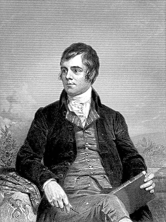 Robert Burns, que  considerado o poeta nacional da Esccia 