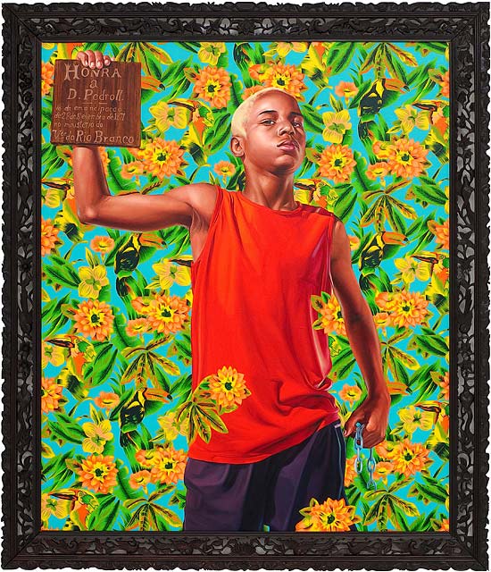 "Alegoria a Lei do Ventre Livre" (2009), pintura de Kehinde Wiley