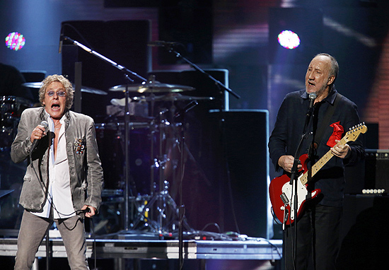 Roger Daltrey (à esq.) e Pete Townshend, em show do The Who