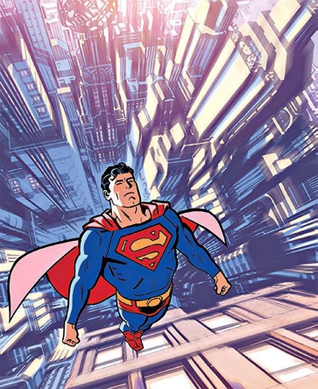 Reproduo da histria em quadrinhos "Adventures of Superman", que ser lanada nos EUA em maio