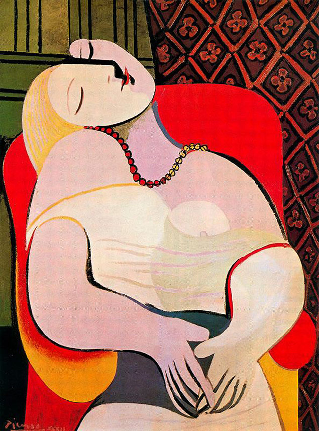 O quadro "O Sonho" (1932), de Pablo Picasso
