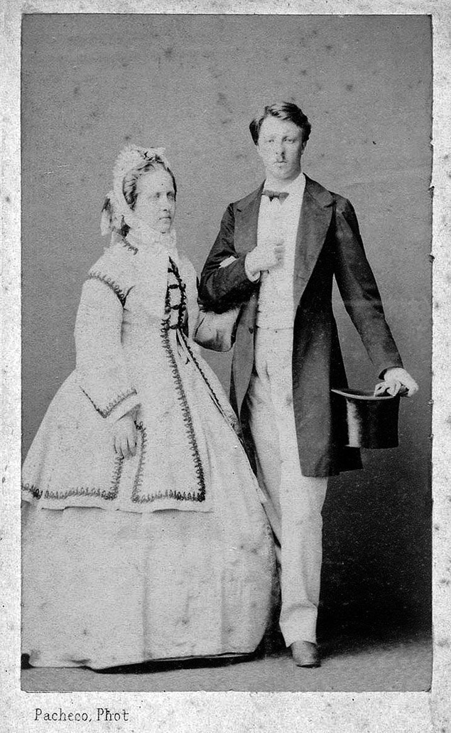 A princesa Isabel e o conde d'Eu, em retrato de 1864