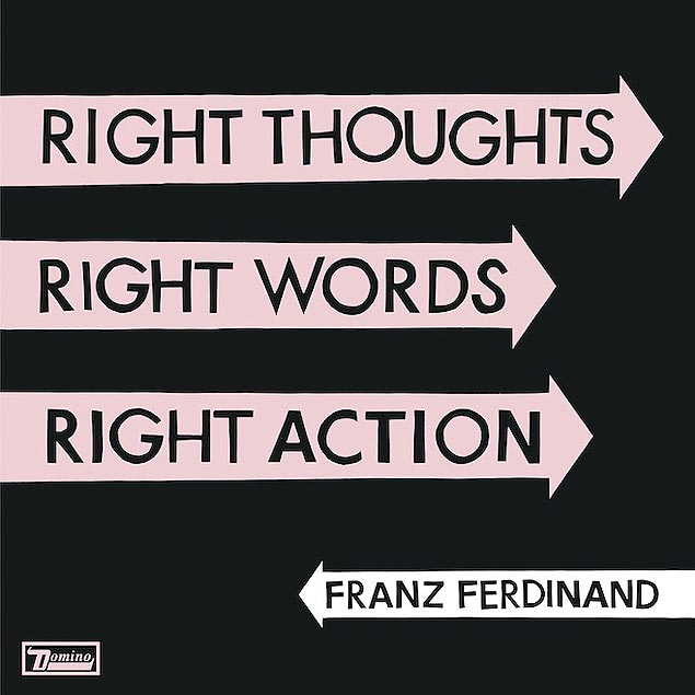 Capa do disco 'Right Thoughts, Right Words, Right Action', da banda Franz Ferdinand 