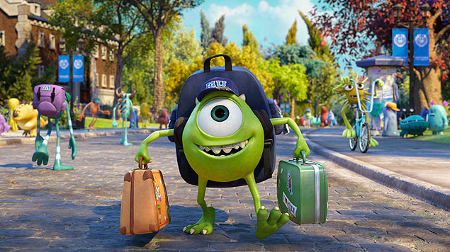 Cena de "Universidade Monstros", o ltimo filme lanado pela Pixar