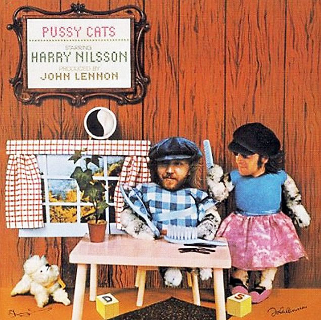 Capa do disco "Pussy Cats" (1974), de Harry Nilsson e John Lennon