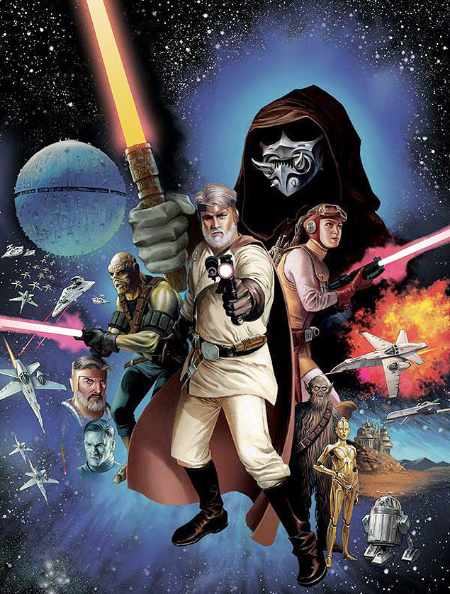 Capa da primeira edio de 'The Star Wars', adaptao em quadrinhos do roteiro original de 'Star Wars', por Doug Wheatley