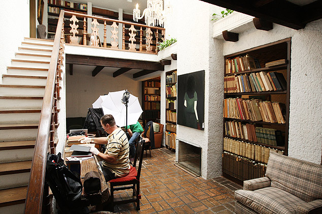 A biblioteca de Ciccillo Matarazzo, no Jardim Paulista, que foi comprada pelo colecionador cearense Airton Queiroz