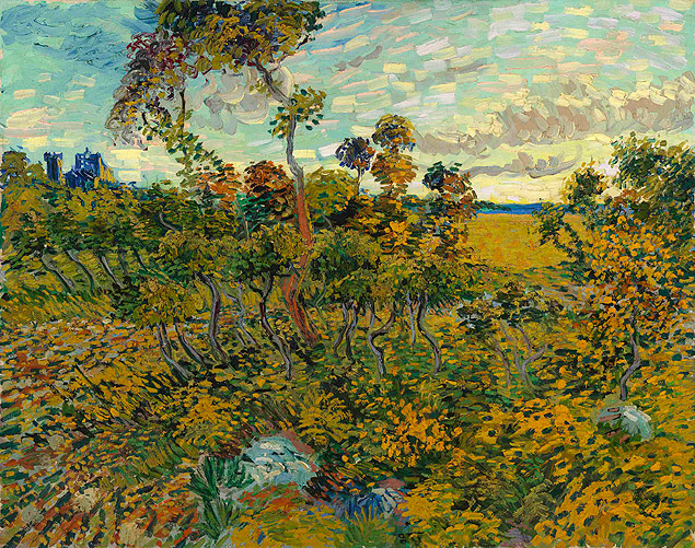 "Pr-do-sol em Montmajour", guardado h anos no sto de seus donos, agora foi reconhecido como obra do pintor Van Gogh 