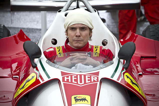 Daniel Brhl interpreta o piloto Niki Lauda no filme 'Rush, do diretor Ron Howard