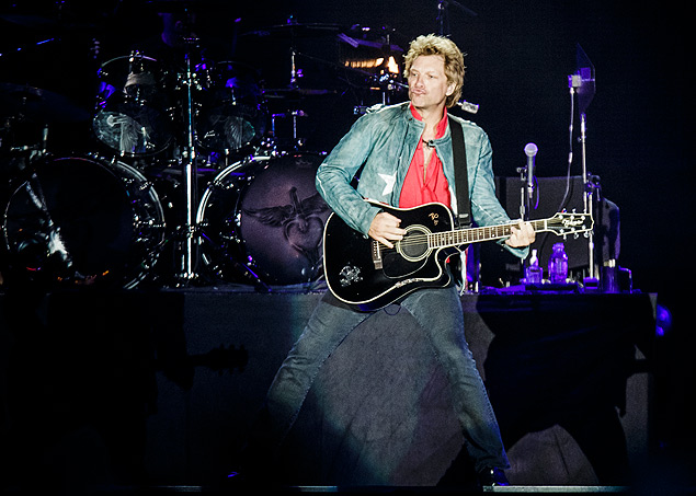 A banda americana Bon Jovi se apresenta no Rock in Rio, em 2013