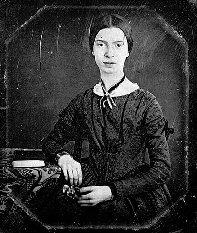 Retrato da poeta americana Emily Dickinson (1830-1886)