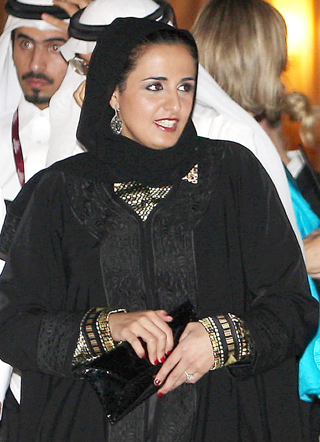 Em foto de 2008, Al Mayassa durante cerimnia de abertura no Museu das Artes Islmicas, em Doha