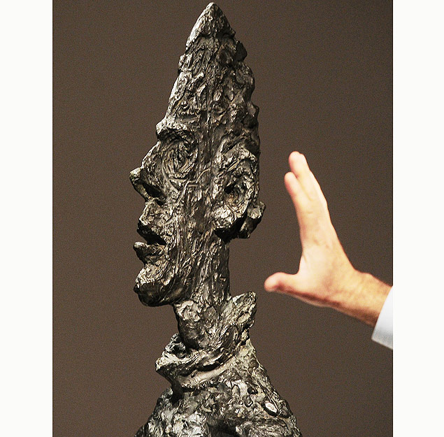 A escultura 'Grande tte de Diego', de Alberto Giacometti, leiloada por US$ 50 milhes