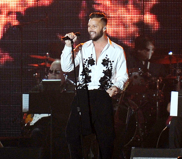 Ricky Martin canta no Grammy Latino 2013, no hotel Mandala Bay, em Las Vegas