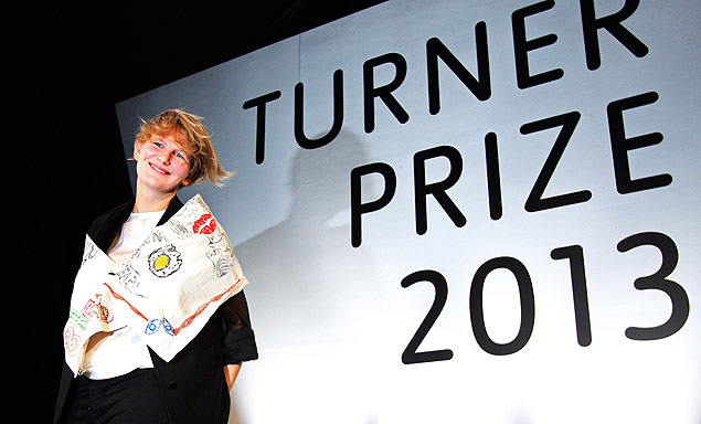 A artista francesa Laure Prouvost, vencedora do prmio Turner, maior honraria das artes plsticas britnicas