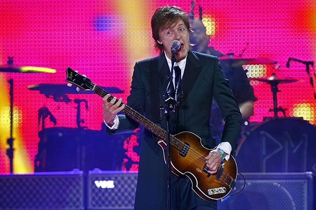O músico britânico Paul McCartney no festival Bonnaroo, em Manchester (Inglaterra)